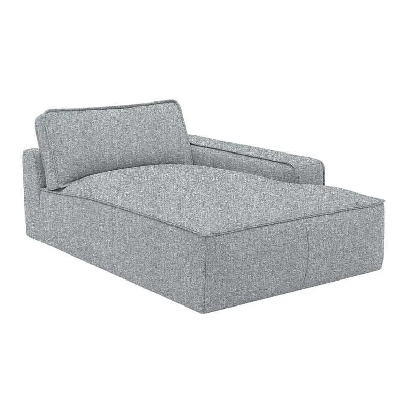 Chaise longue modulaire avec bras droit