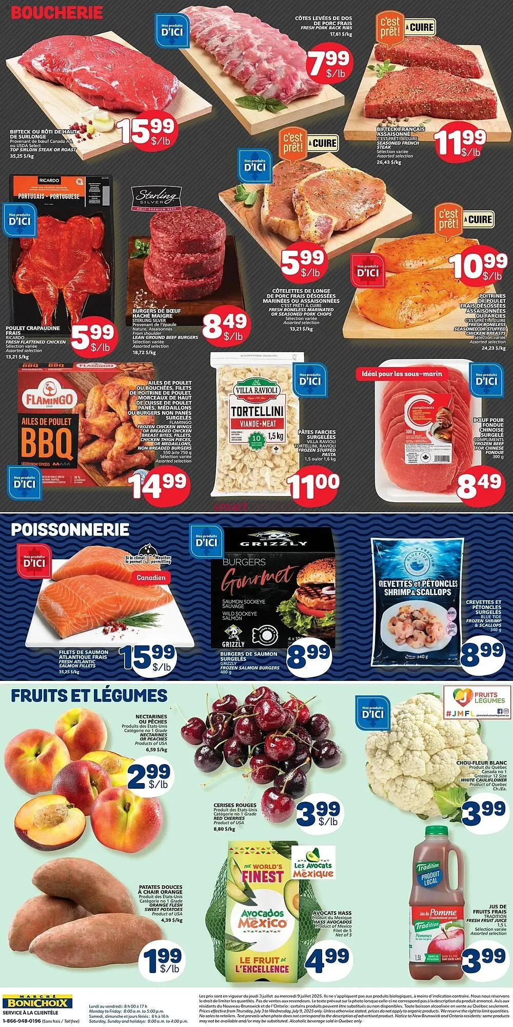 Marché Bonichoix flyer from July 3 to July 9 2025 - flyer page 2