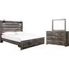 Drystan 5 Piece King Storage Bedroom - Multi
