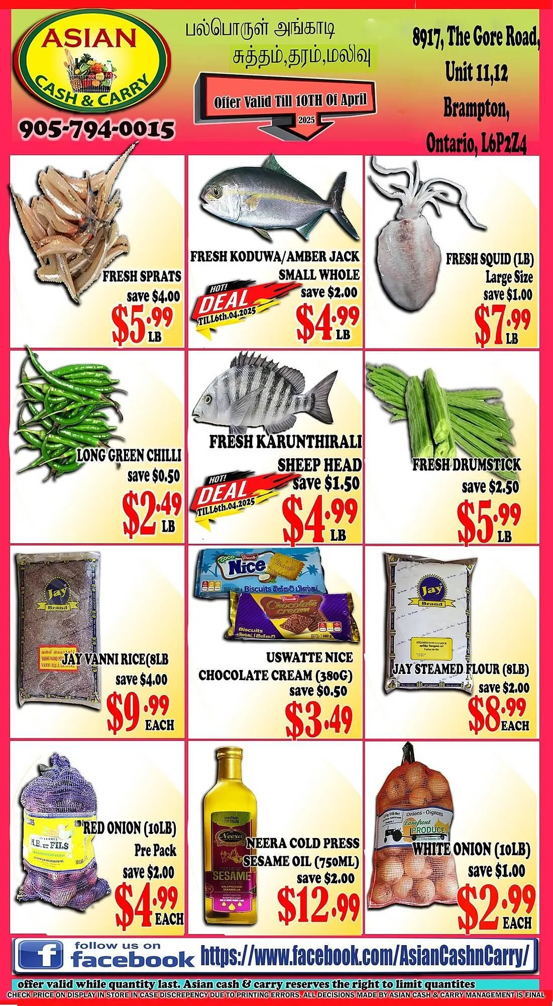 Asian Cash & Carry flyer - 1