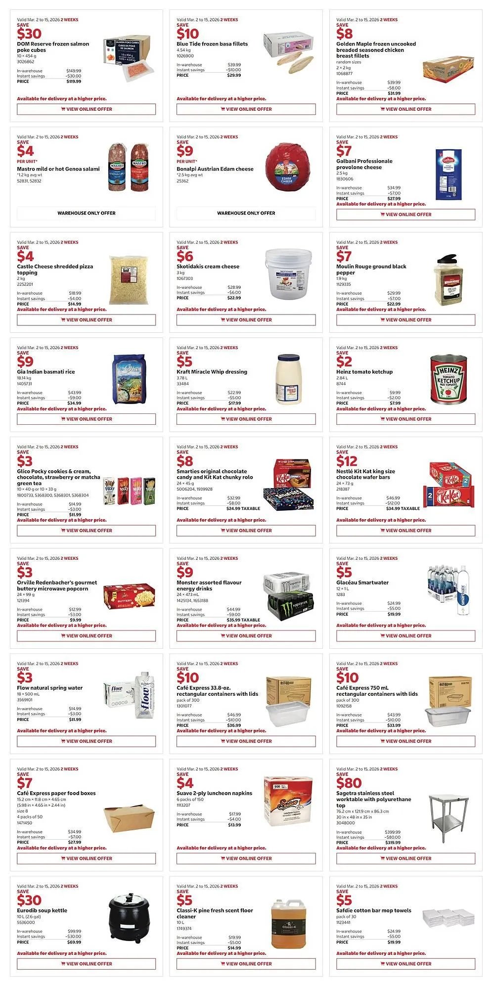Costco flyer from March 2 to March 15 2026 - flyer page 1
