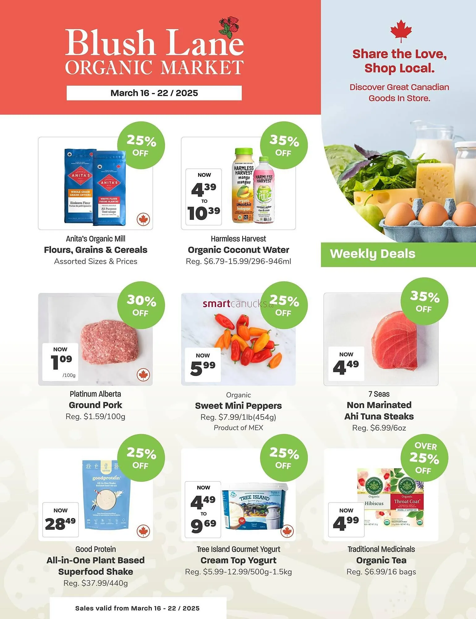 Blush Lane Organics flyer - 1