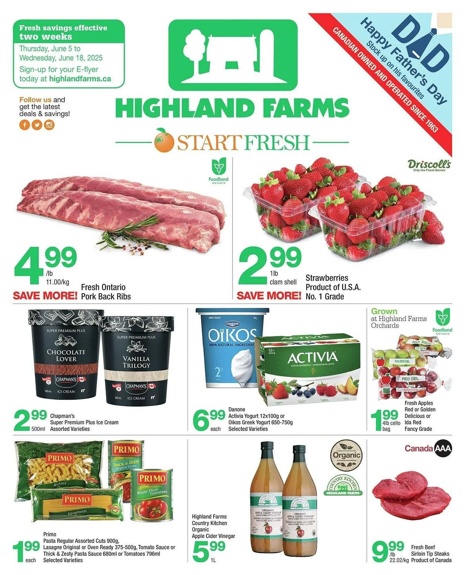 Highland Farms flyer from June 5 to June 12 2025 - flyer page 1