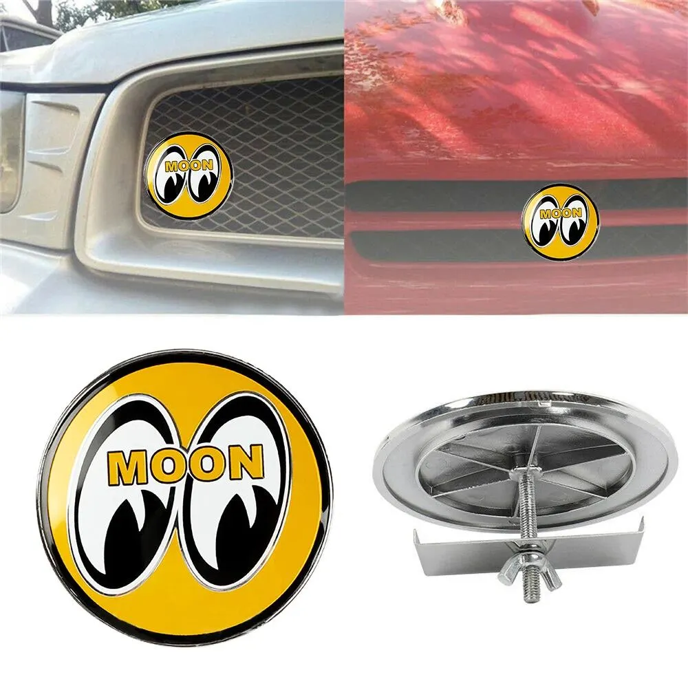 Universal JDM Front Grill Metal Badge Japan Emblem Decal Mooneyes Car Accessories