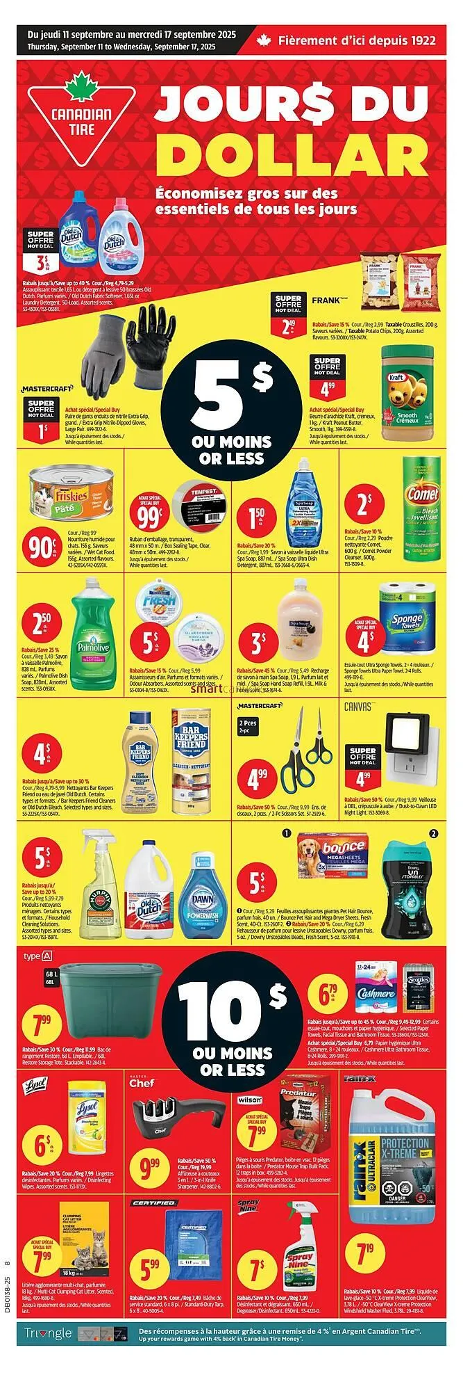Canadian Tire flyer from September 11 to September 17 2025 - flyer page 1