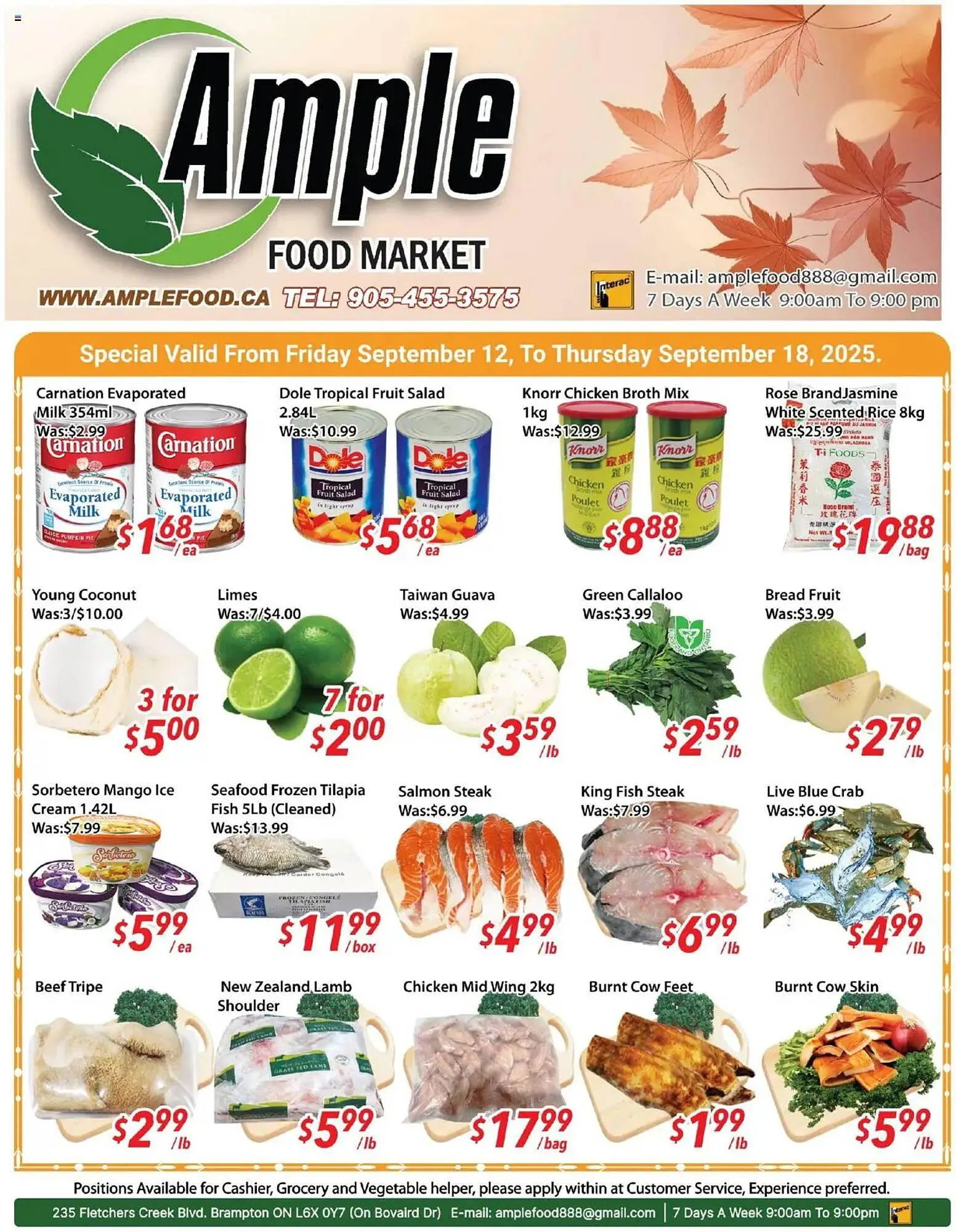 Ample Food Market flyer from September 12 to September 18 2025 - flyer page 1