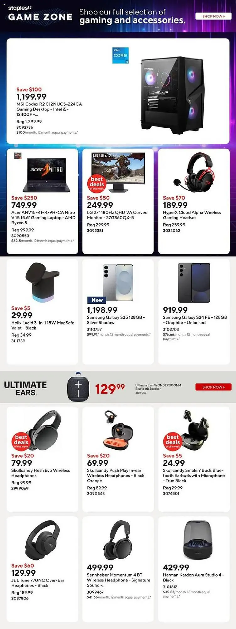 Staples flyer from April 2 to May 8 2025 - flyer page 6