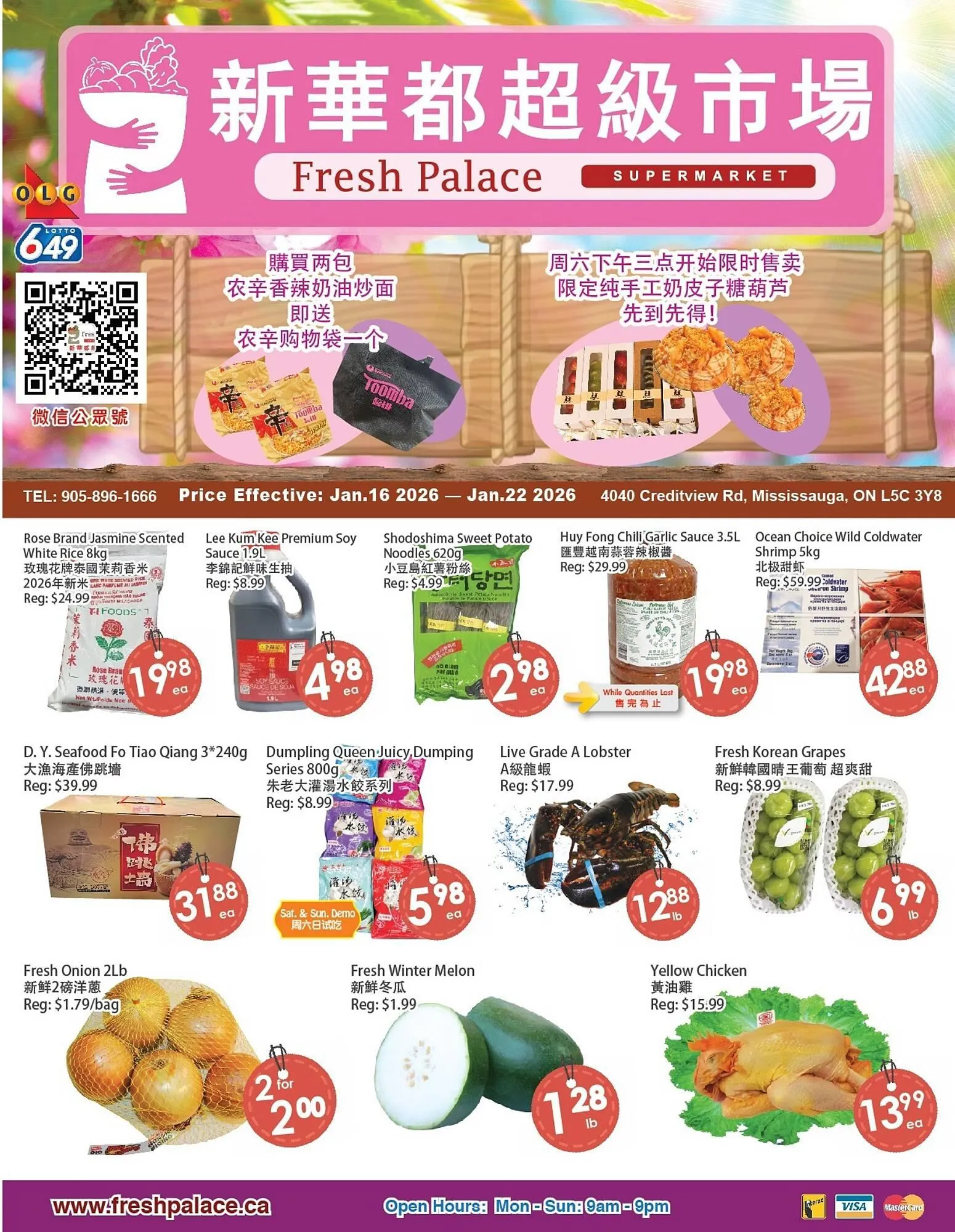 Fresh Palace Supermarket flyer from January 16 to January 22 2026 - flyer page 1