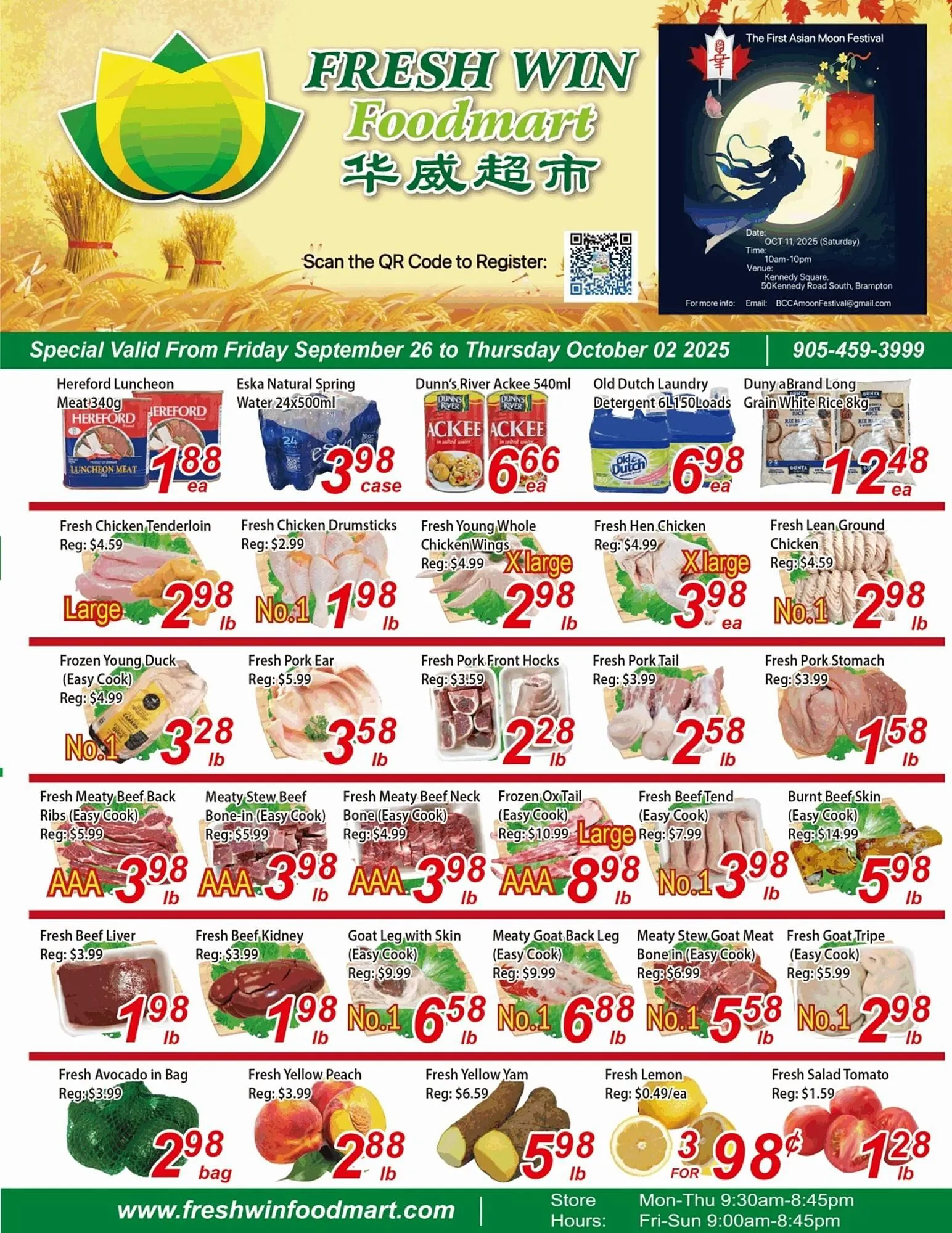 Fresh Win Foodmart flyer from September 26 to October 2 2025 - flyer page 1