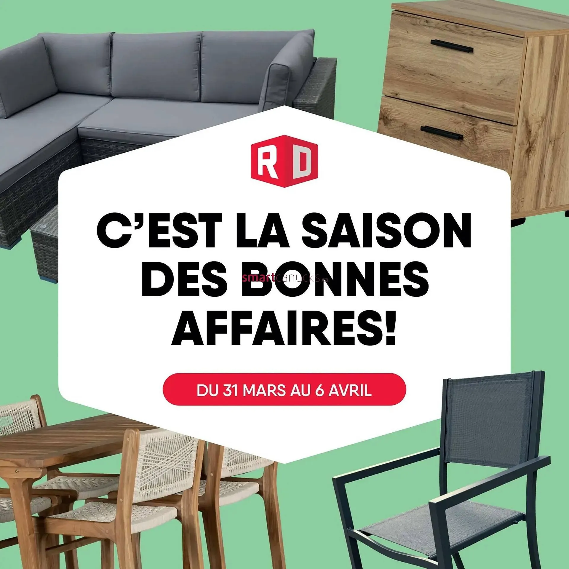 Meubles RD flyer from March 31 to April 25 2025 - flyer page 1