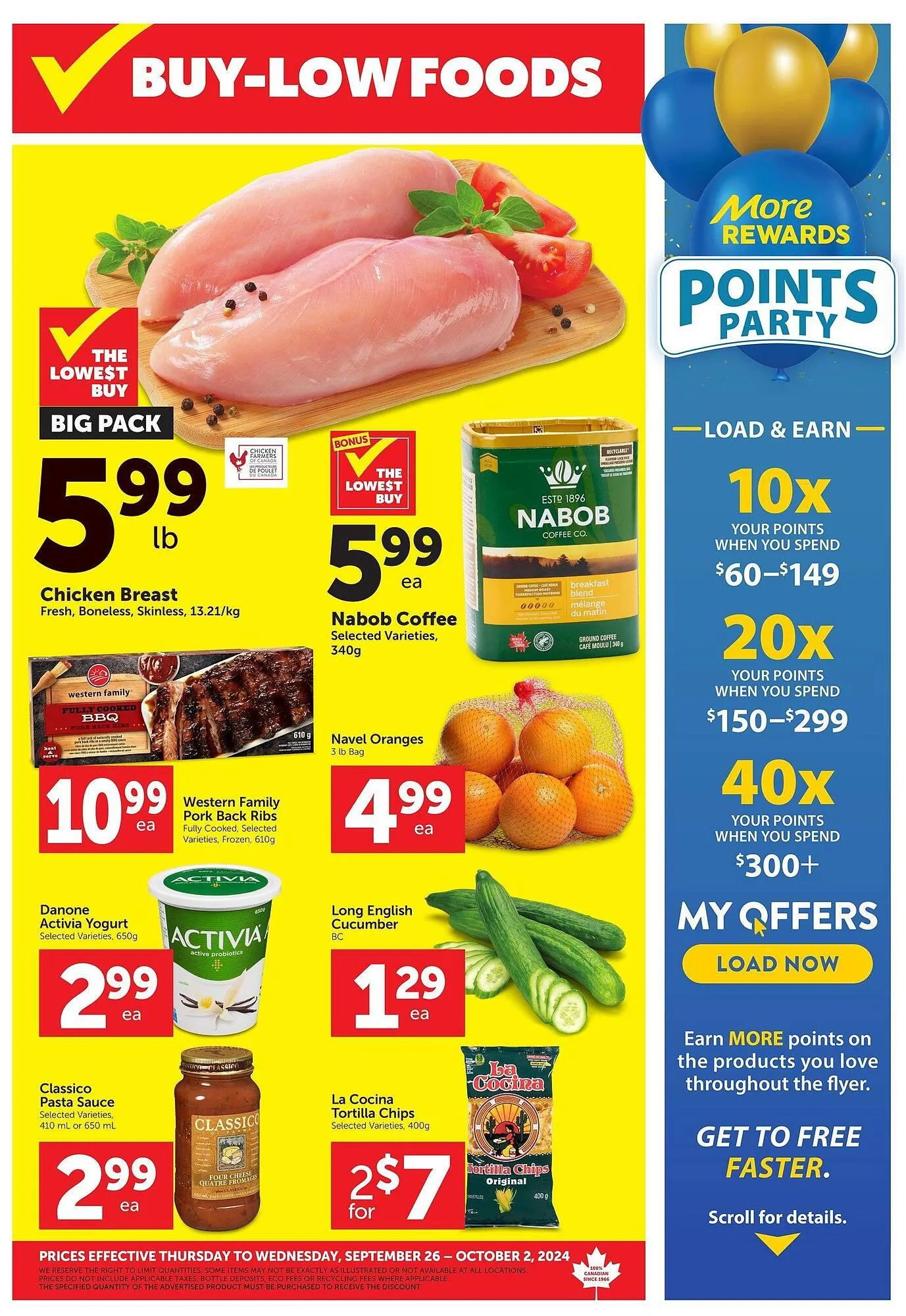 Buy-Low Foods flyer from September 26 to October 9 2024 - flyer page 1
