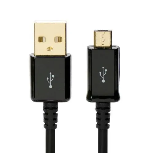 Premium USB 2.0 to Micro 5Pin USB Charge&Sync Cable - Black - PrimeCables®