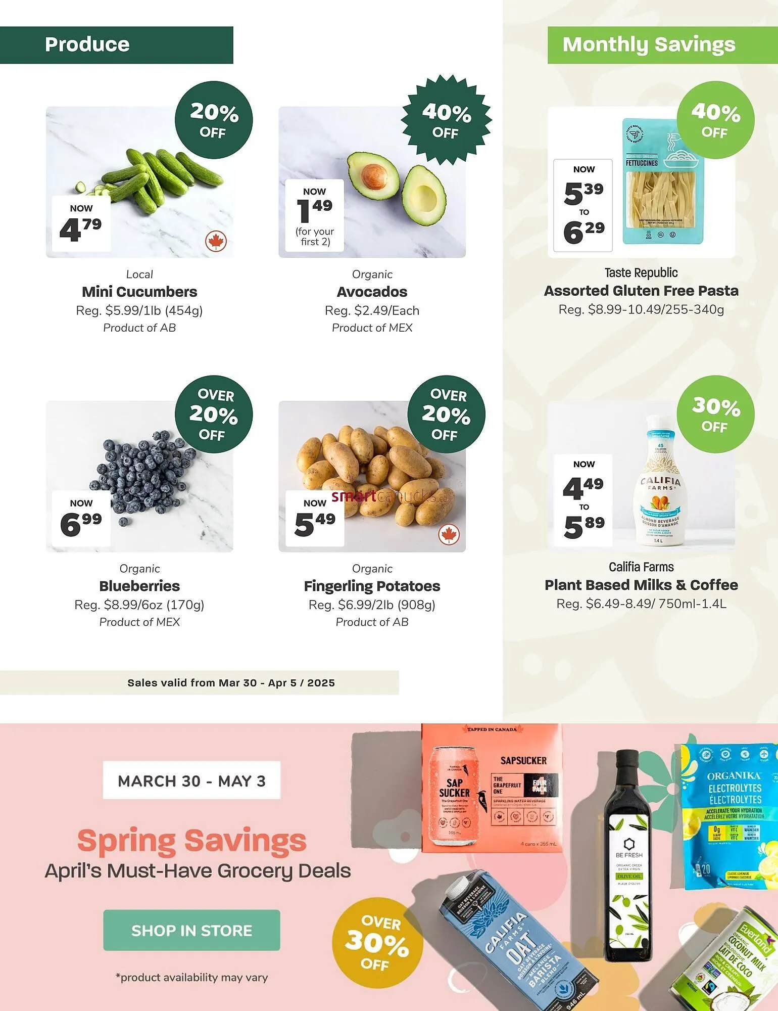 Blush Lane Organics flyer from March 30 to April 12 2025 - flyer page 2