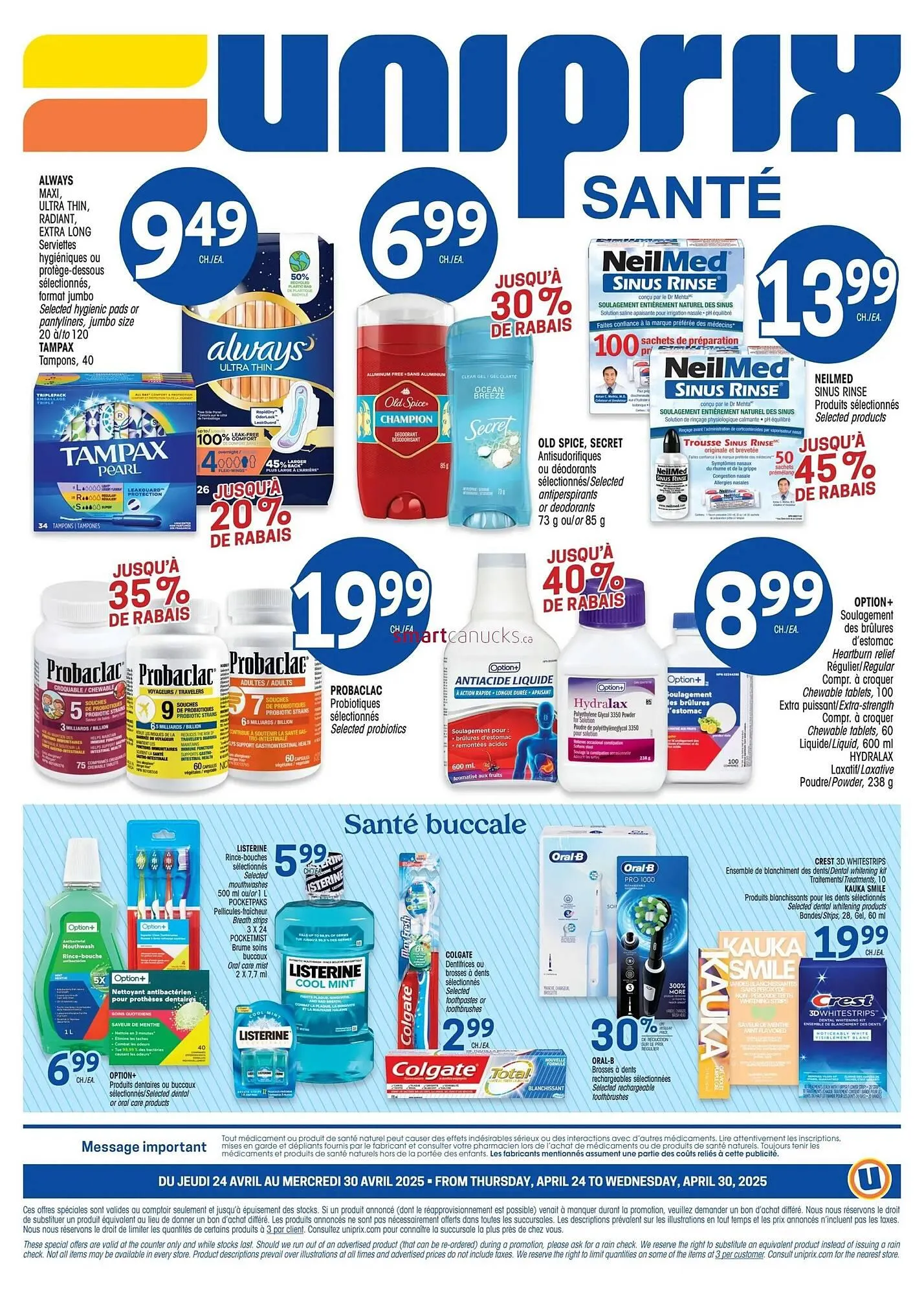 Uniprix flyer from April 24 to April 30 2025 - flyer page 4