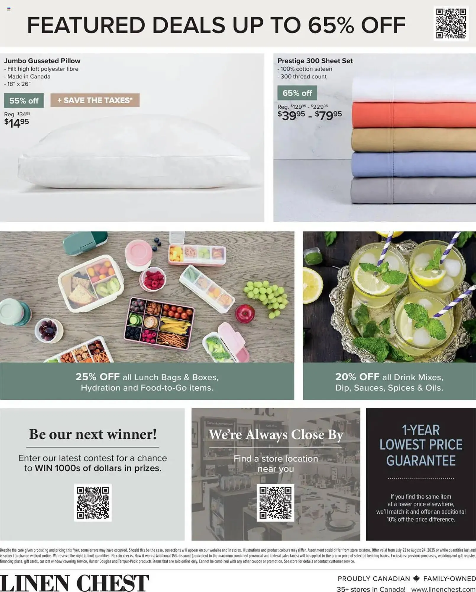 Linen Chest flyer from July 23 to August 25 2025 - flyer page 16