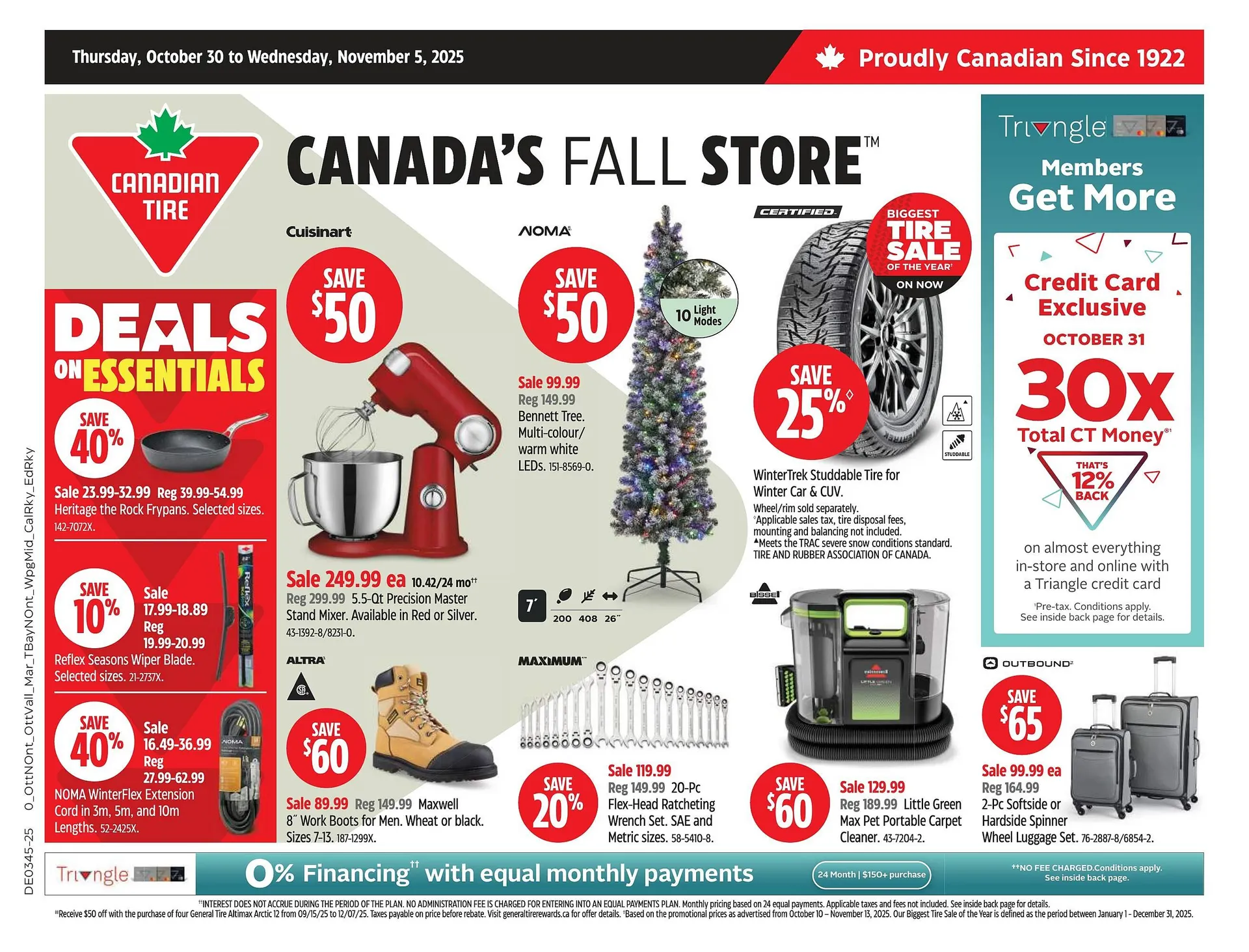 Canadian Tire flyer from October 30 to December 5 2025 - flyer page 1