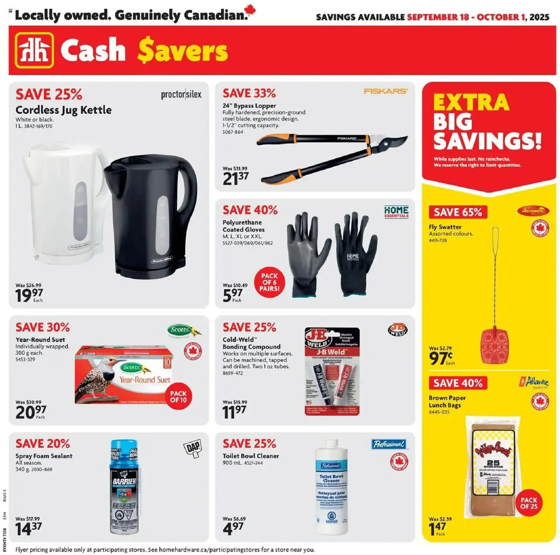 Home Hardware flyer from September 18 to October 2 2025 - flyer page 1