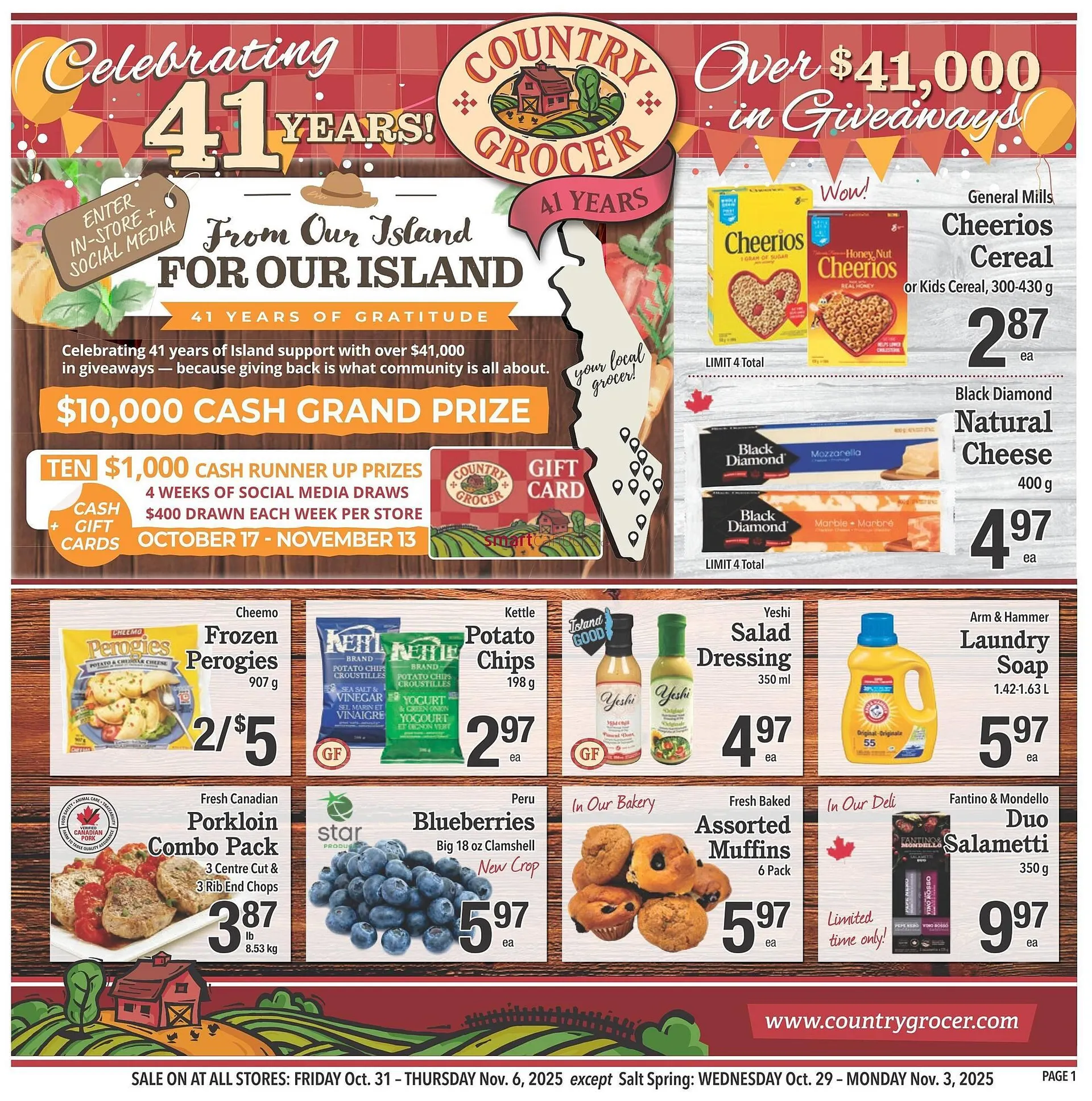 Country Grocer flyer from October 30 to November 5 2025 - flyer page 1