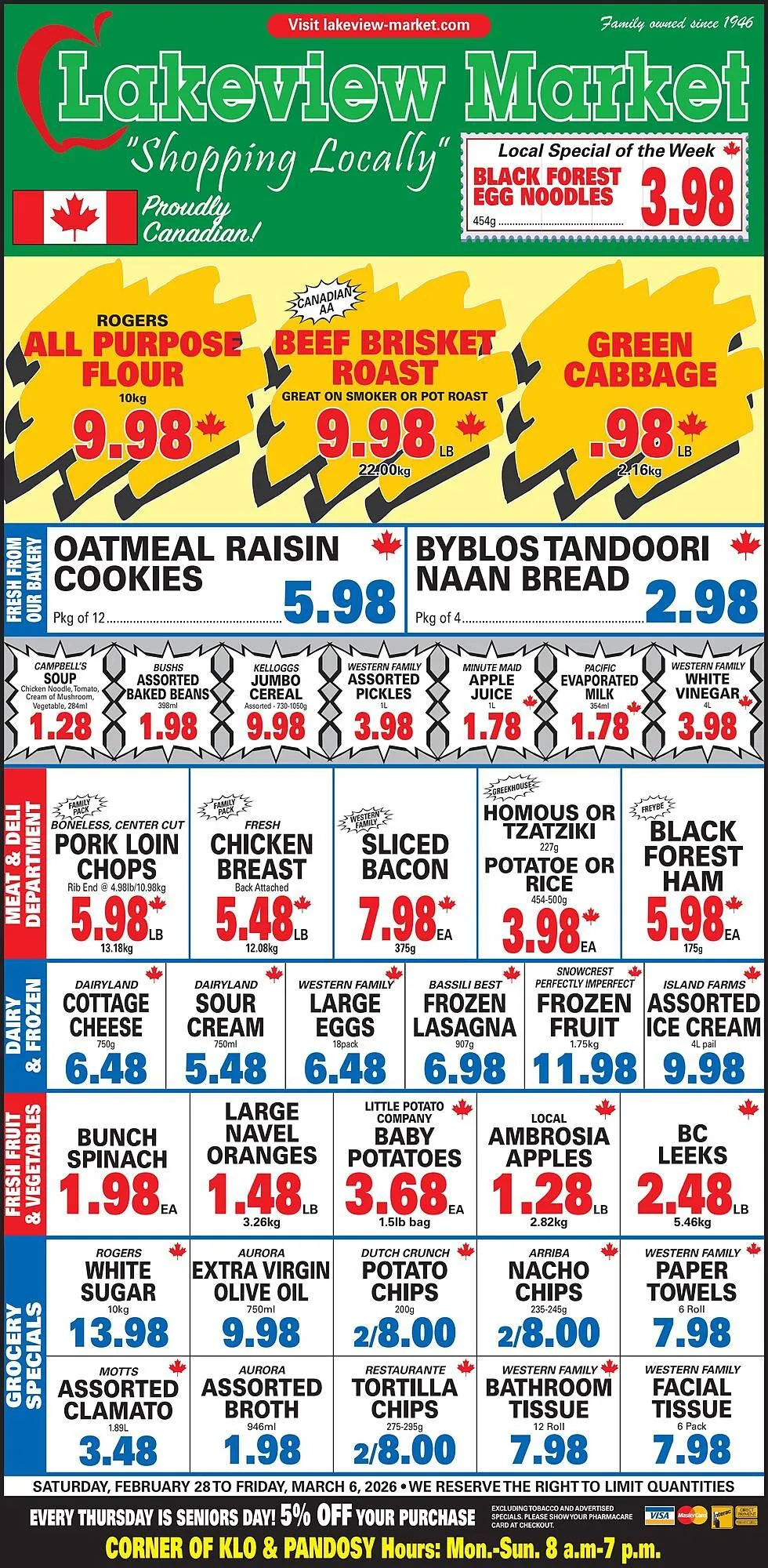 Lakeview Market flyer from February 28 to March 6 2026 - flyer page 1