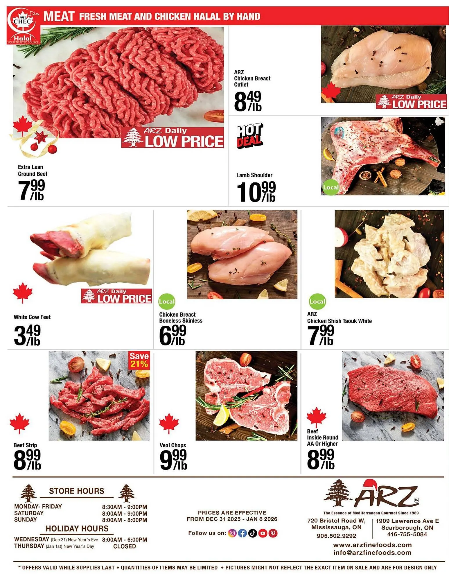 Arz Fine Foods flyer from December 31 to January 8 2026 - flyer page 8