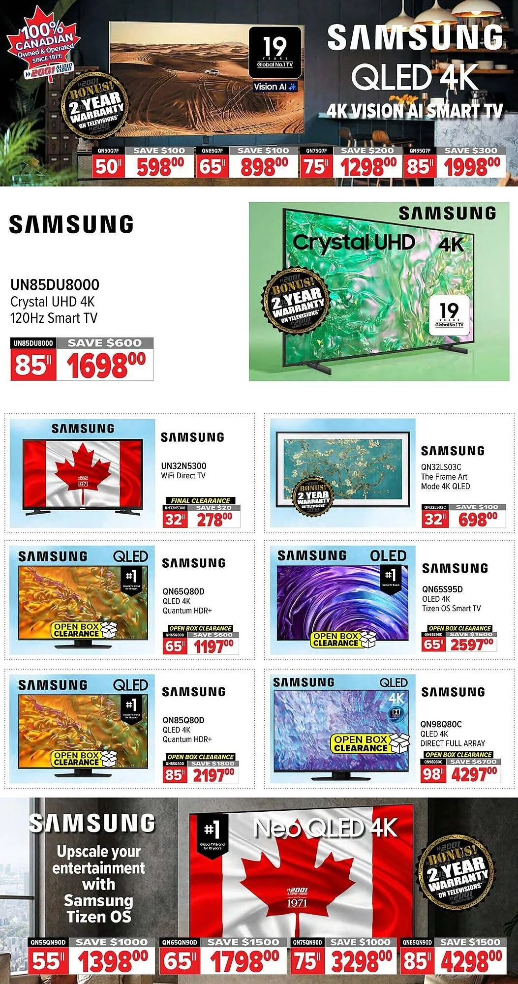 2001 Audio Video flyer from July 4 to July 10 2025 - flyer page 3