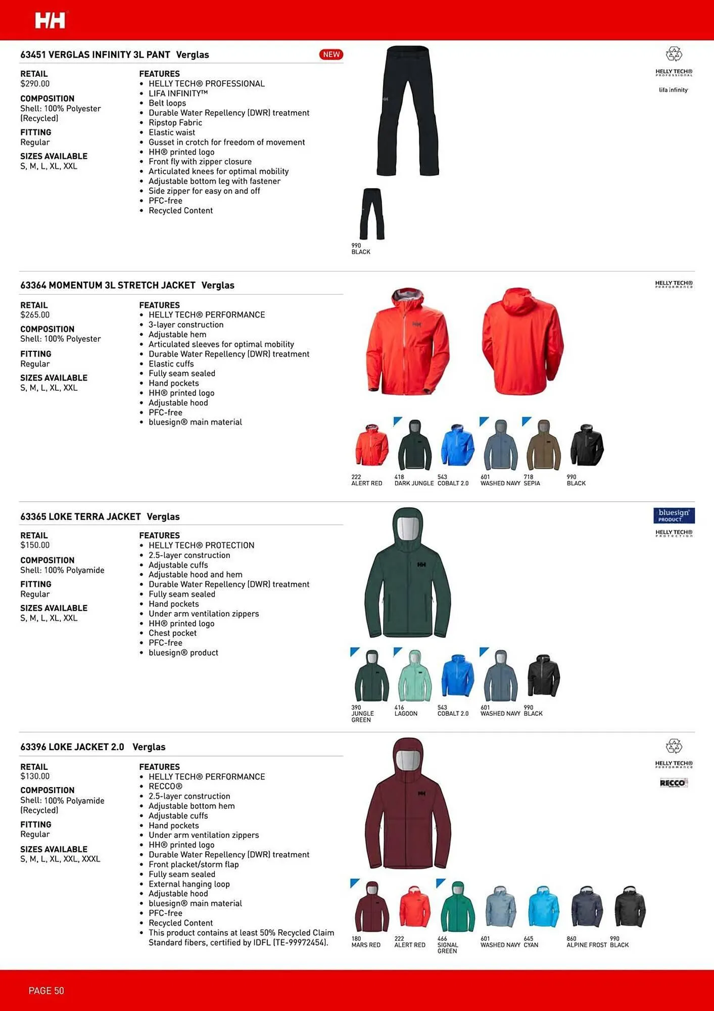 Helly Hansen flyer from September 11 to February 28 2026 - flyer page 50
