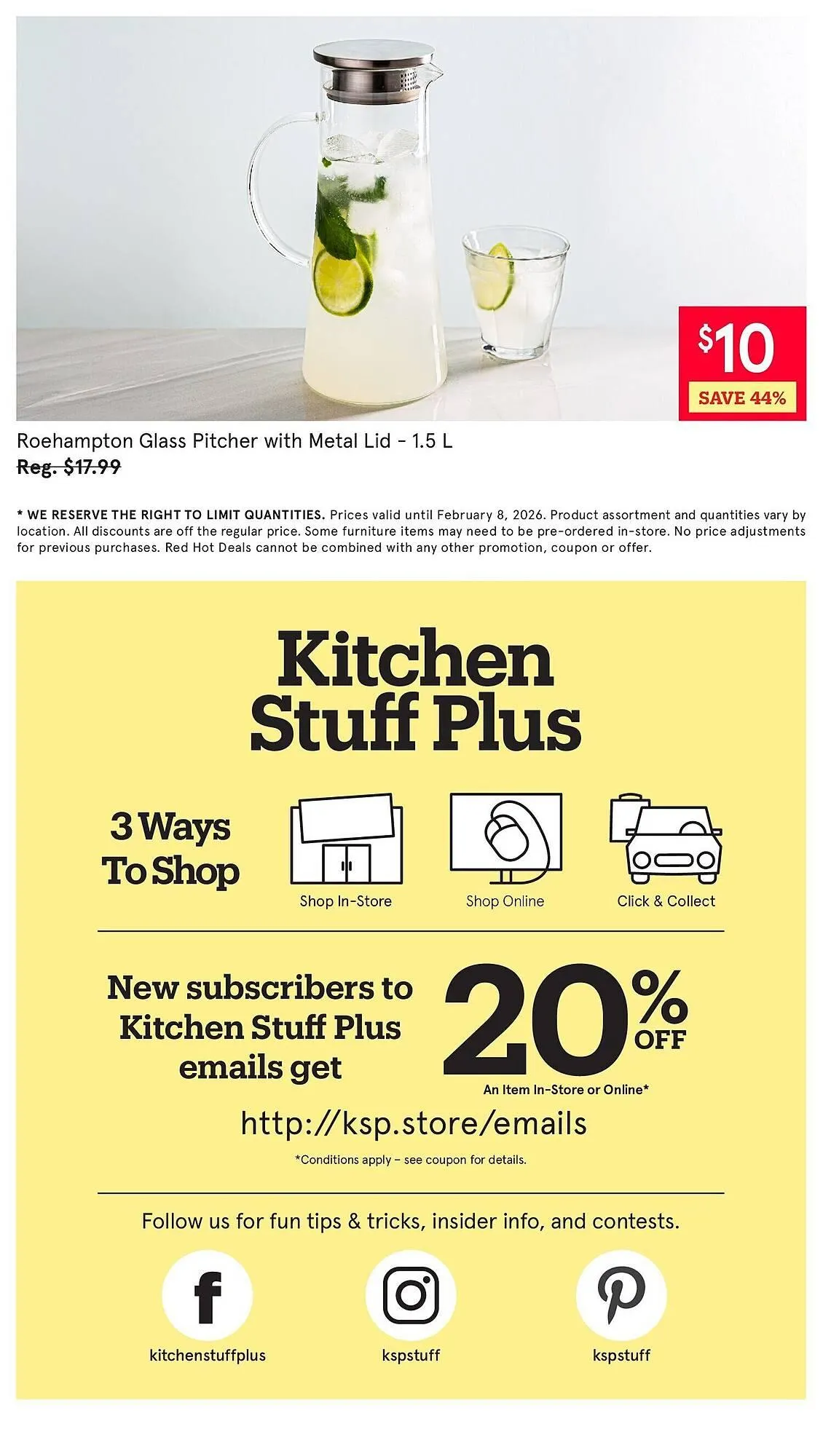Kitchen Stuff Plus flyer from February 2 to February 9 2026 - flyer page 9