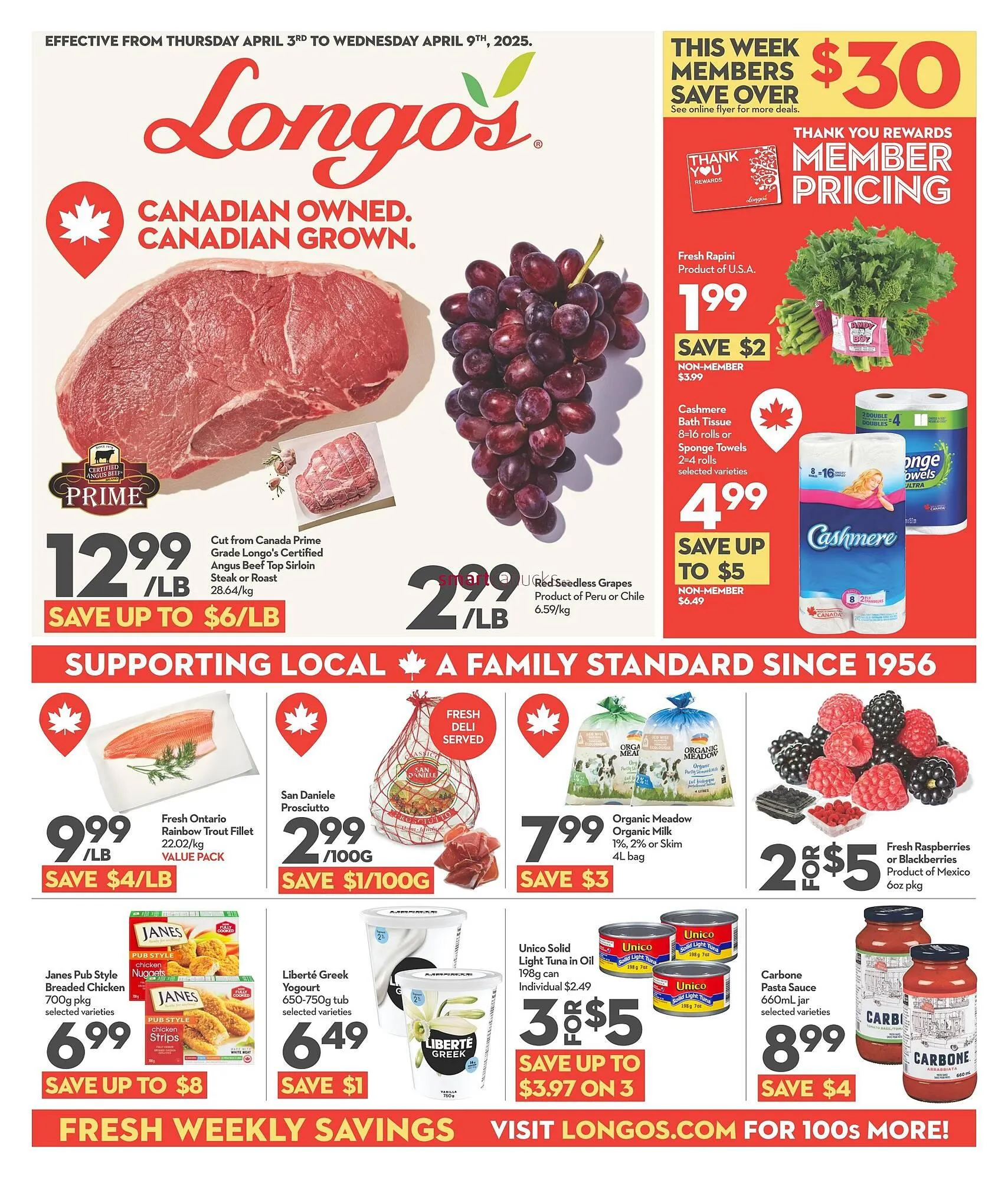 Longo's flyer from April 3 to April 9 2025 - flyer page 1