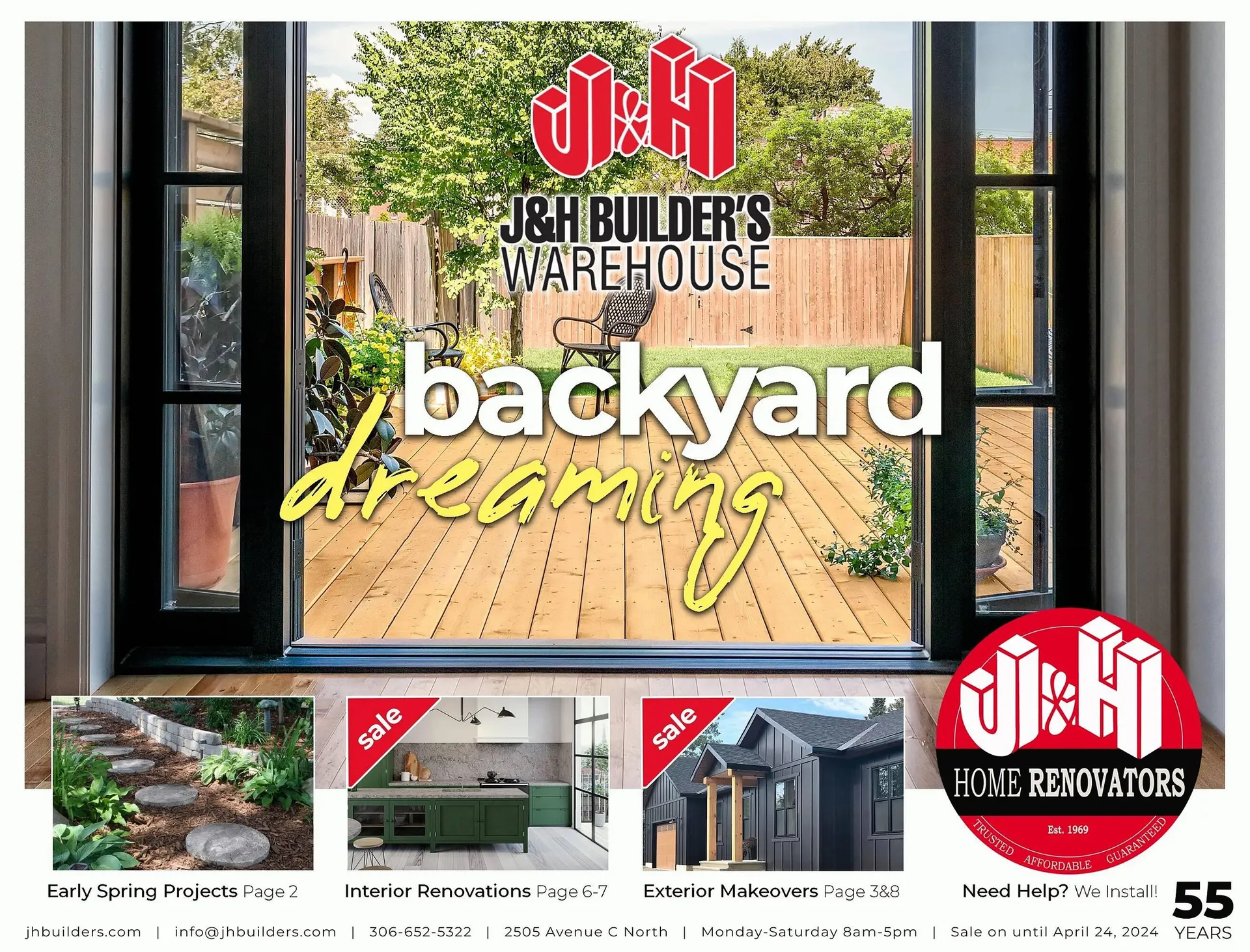 J&H Builder's Warehouse flyer from April 4 to April 10 2024 - flyer page