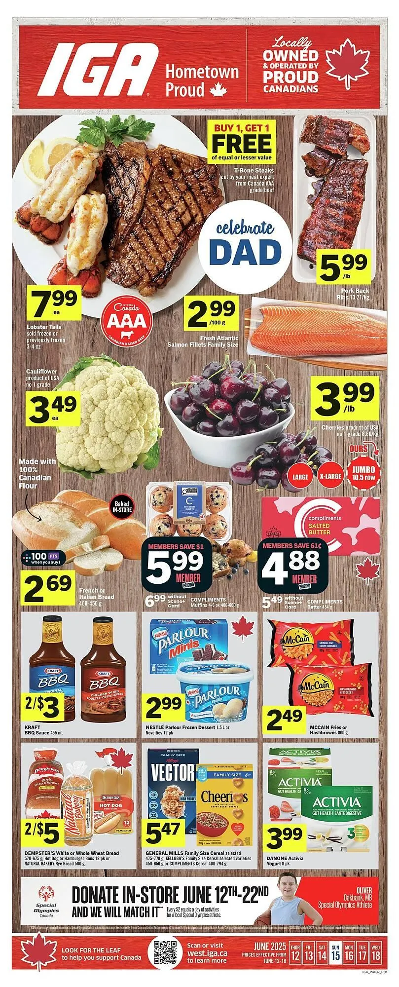 IGA flyer from June 13 to July 4 2025 - flyer page 1