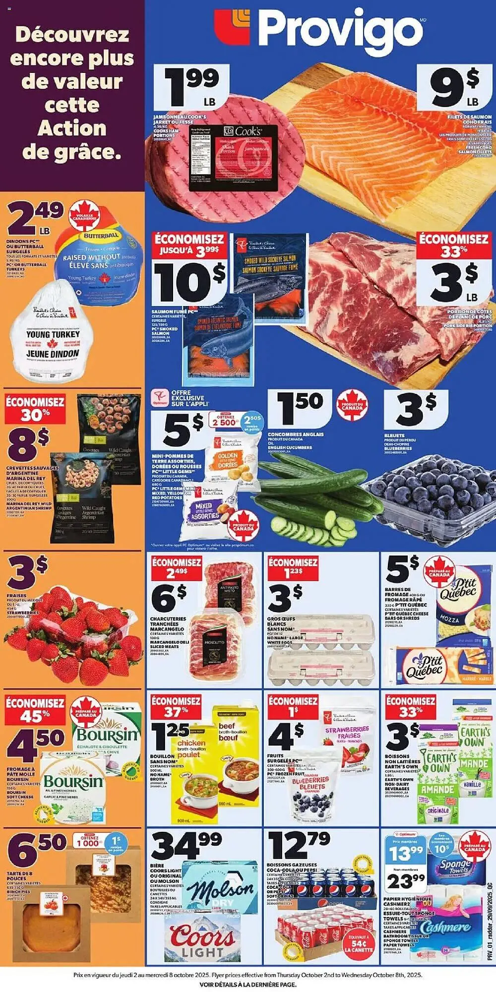 Provigo flyer from October 2 to October 8 2025 - flyer page 1