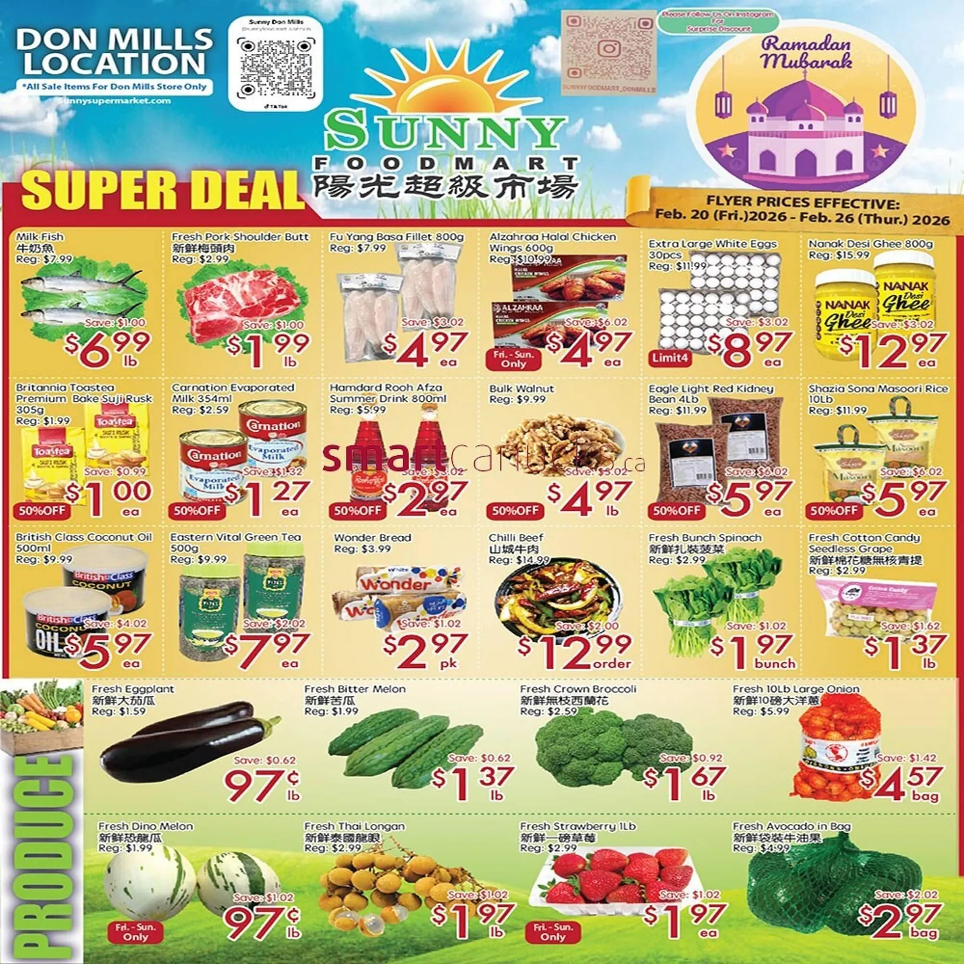 Sunny Food Mart flyer from February 20 to February 26 2026 - flyer page 1