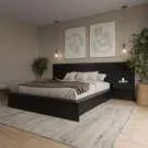 Mobilier de chambre à coucher James - Très grand lit