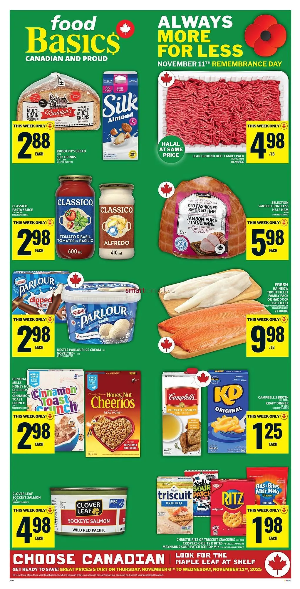 Food Basics flyer from November 6 to November 12 2025 - flyer page 1
