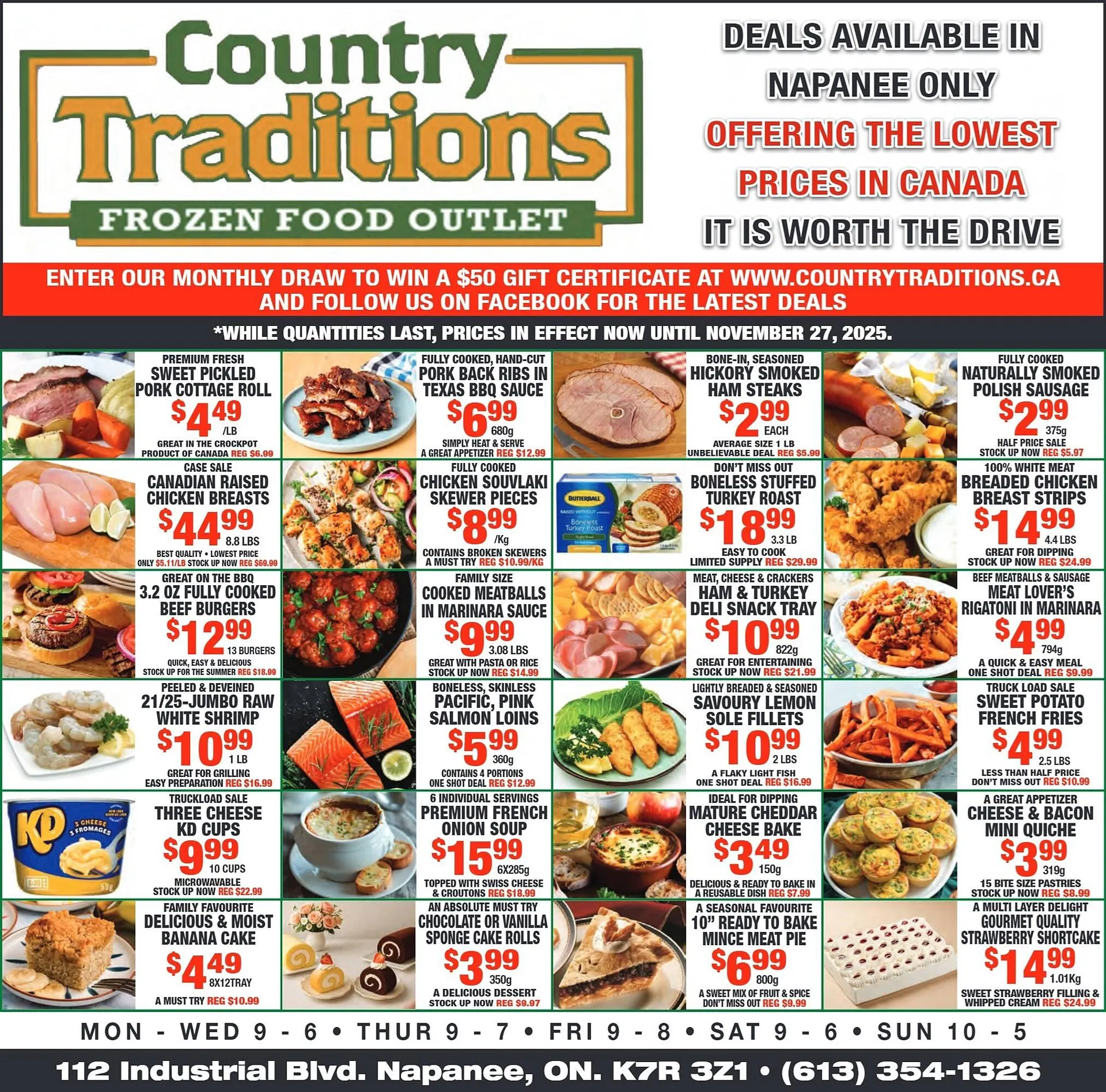 Country Traditions flyer from November 23 to December 6 2025 - flyer page 1