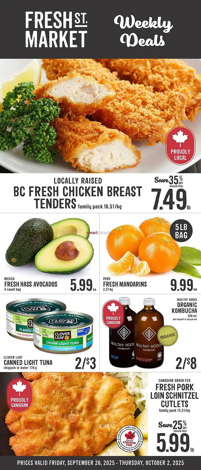 Fresh St Market flyer from September 25 to October 1 2025 - flyer page 1