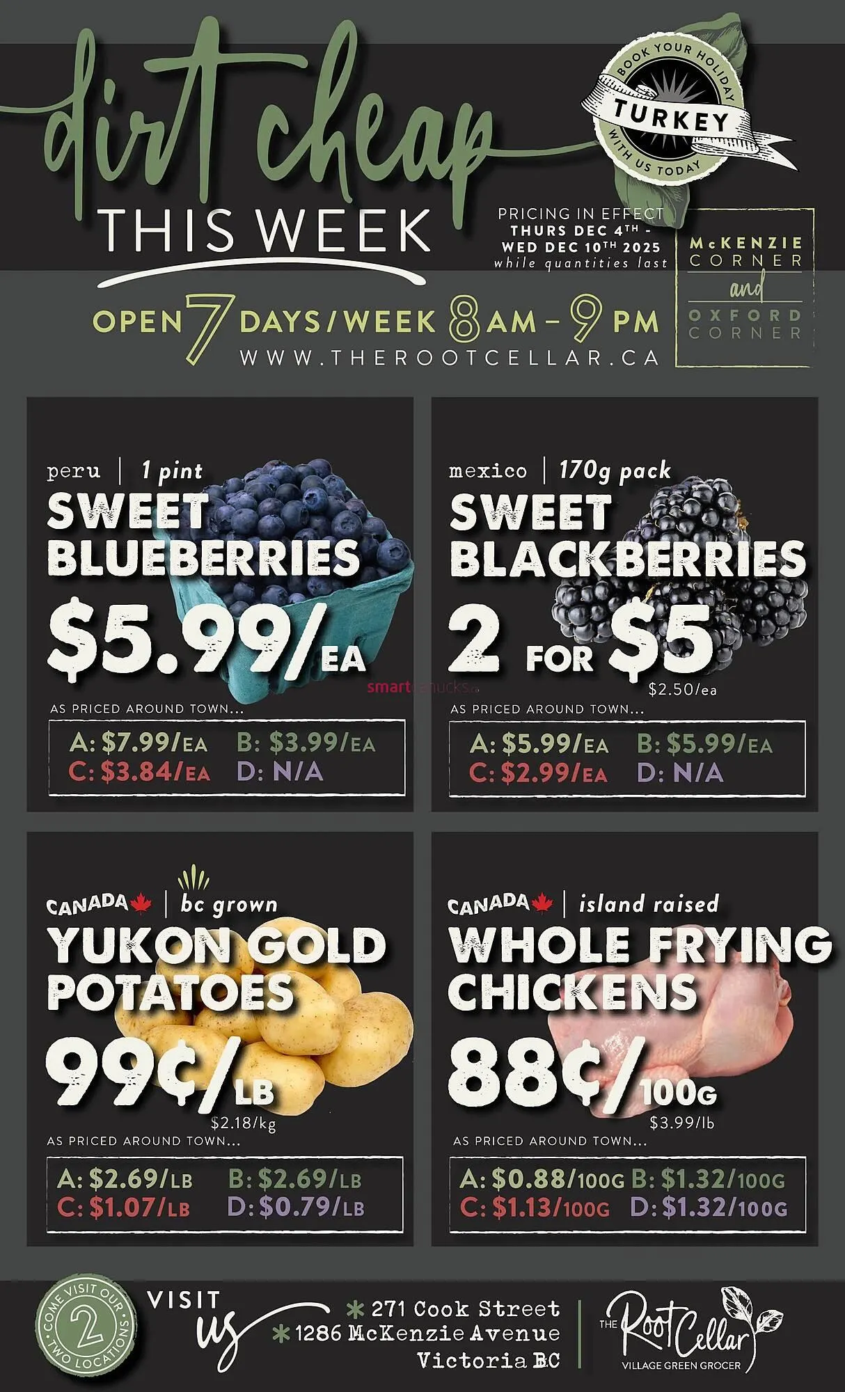 The Root Cellar flyer from December 4 to December 10 2025 - flyer page 1