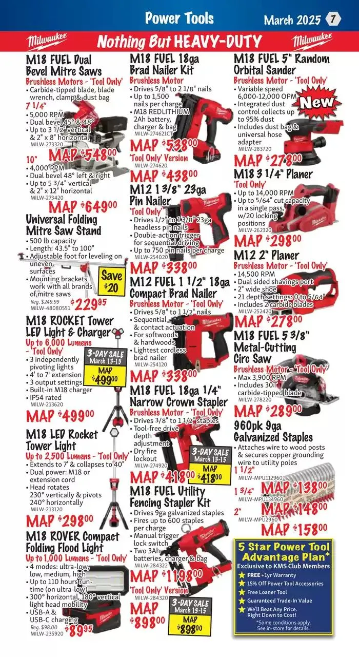 KMS Tools from March 13 to March 31 2025 - flyer page 7