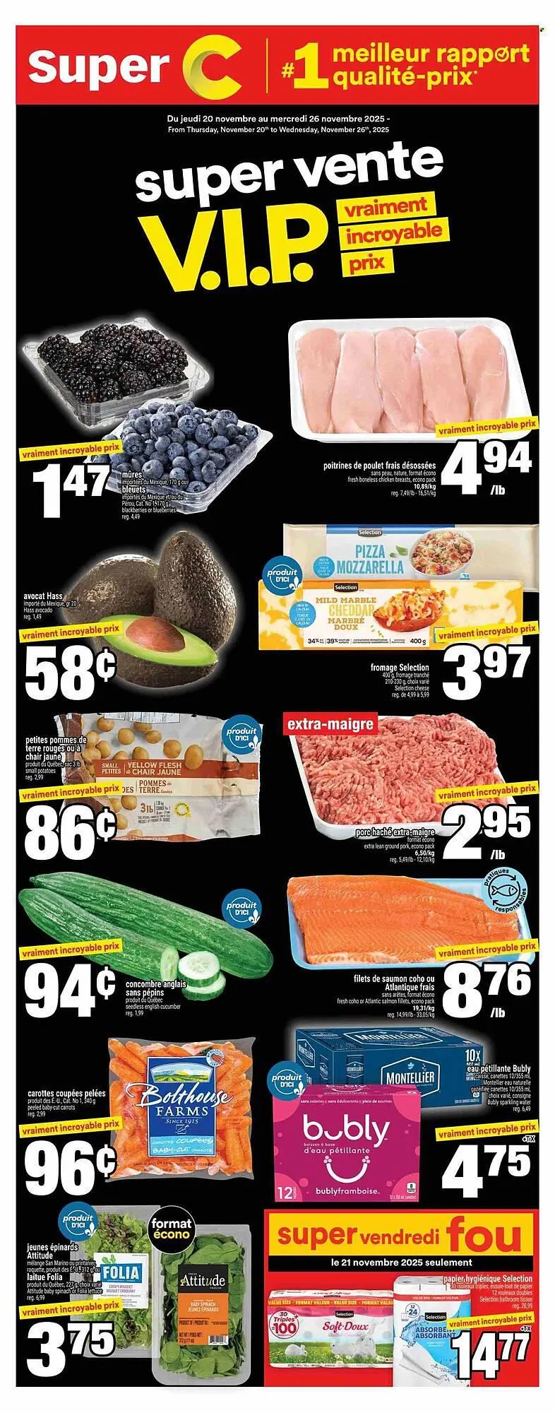 Super C flyer from November 20 to November 26 2025 - flyer page 1
