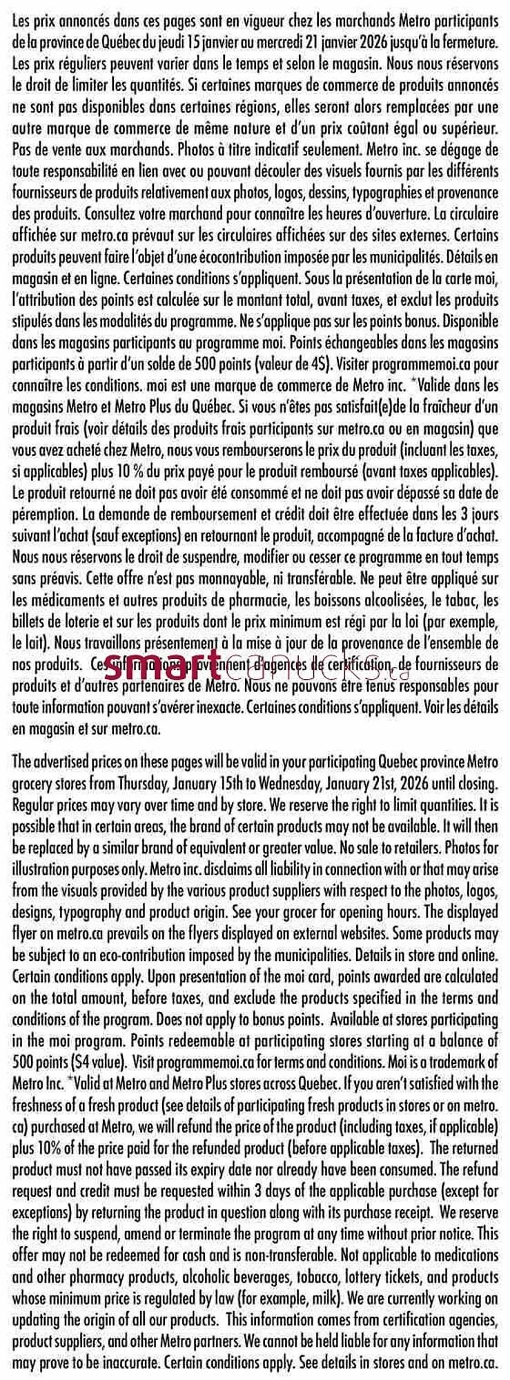 Metro flyer from January 15 to January 21 2026 - flyer page 18