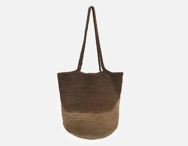 TINA woven jute tote bag
