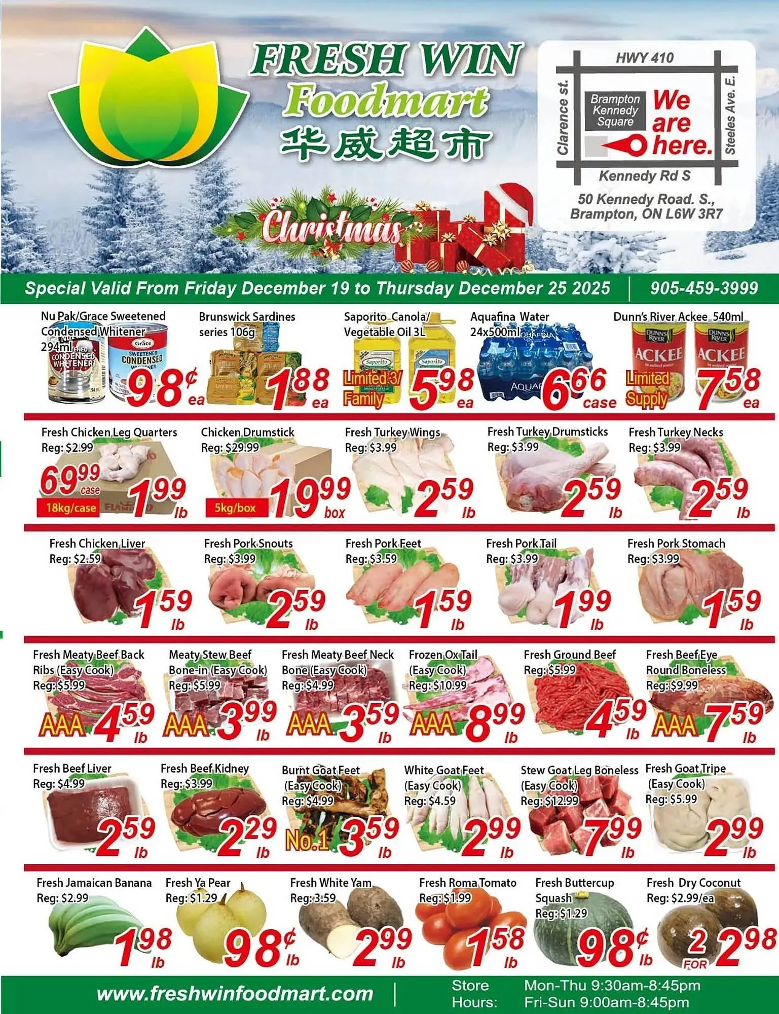 Fresh Win Foodmart flyer from December 19 to December 25 2025 - flyer page 1