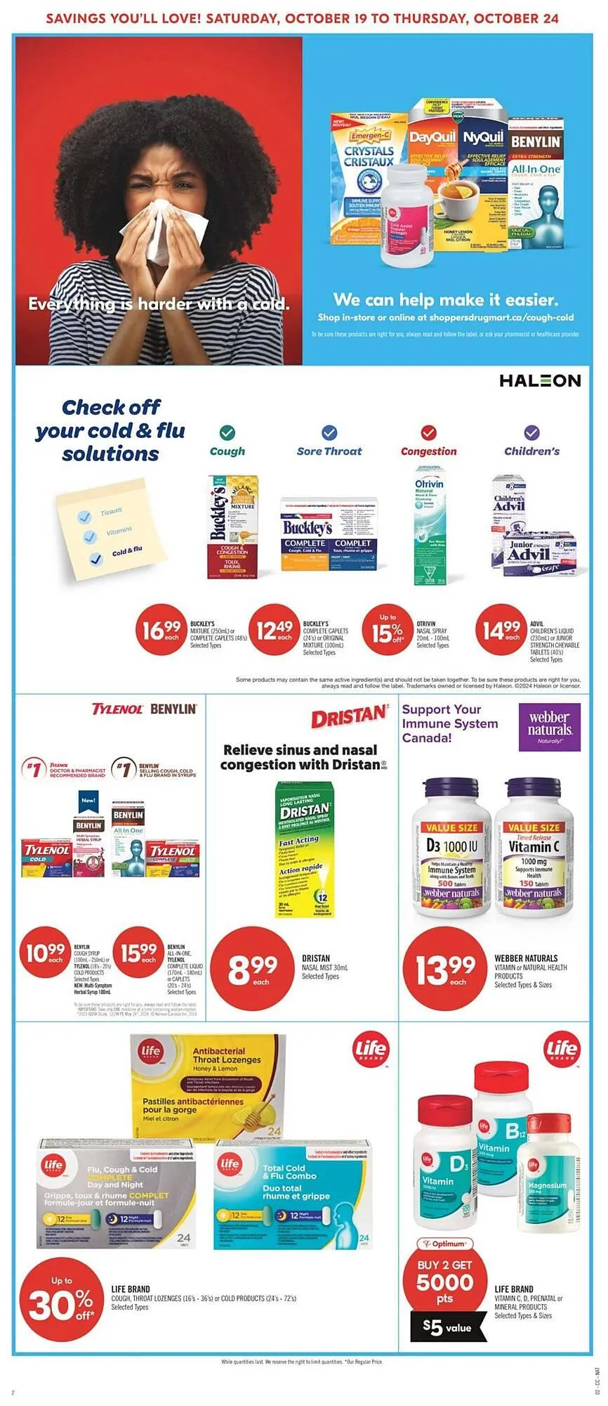 Shoppers Drug Mart flyer from October 17 to October 24 2024 - flyer page 21