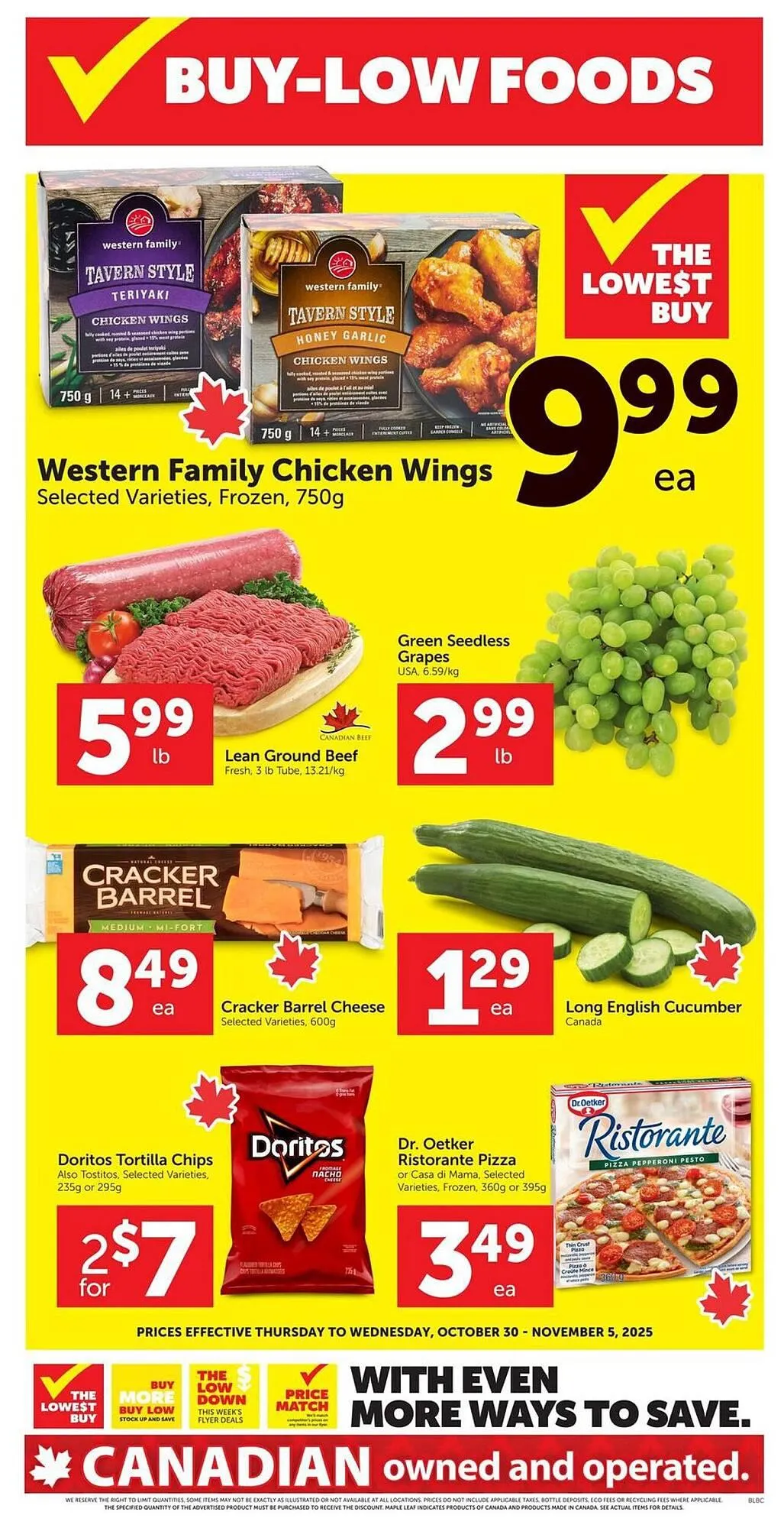 Buy-Low Foods flyer from October 30 to November 5 2025 - flyer page 1