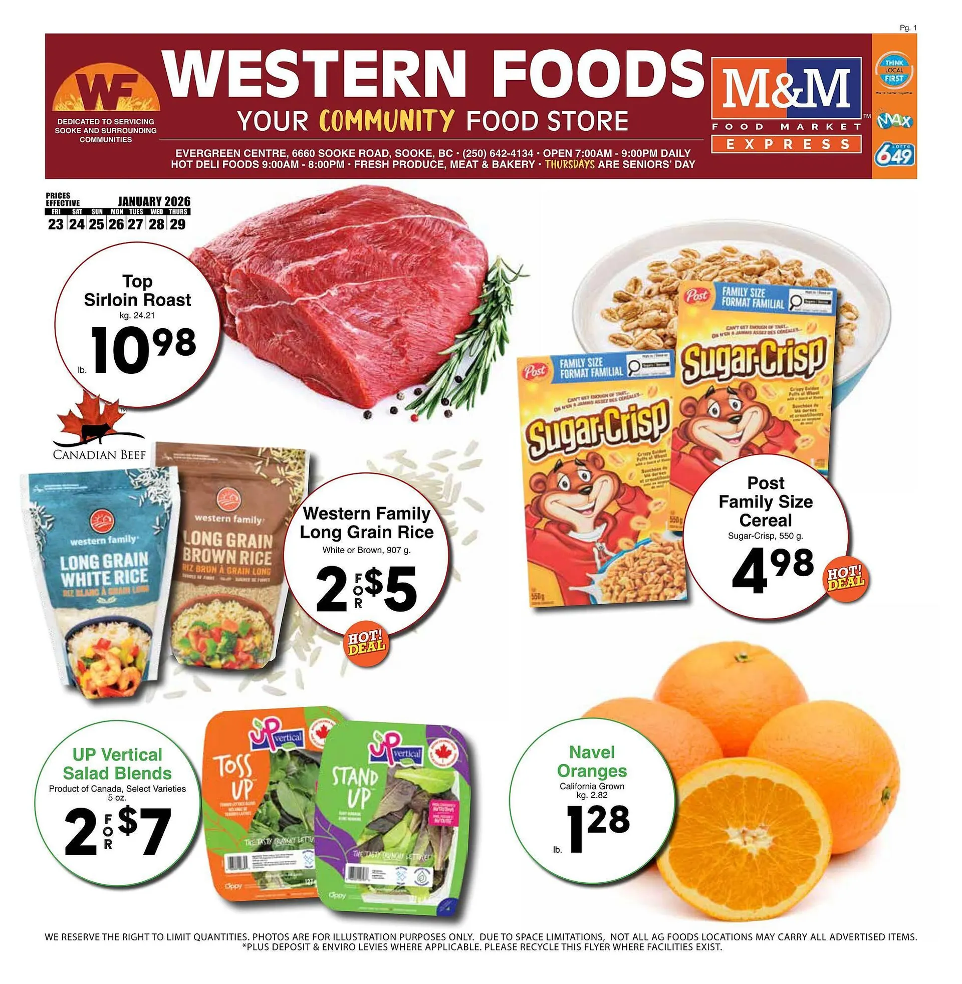 Western Foods flyer - 1