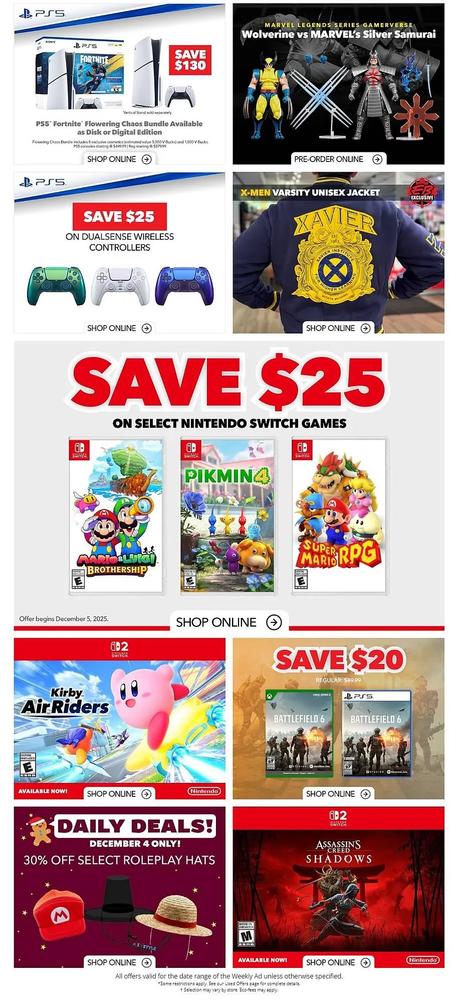 EB Games flyer from December 4 to December 10 2025 - flyer page 2