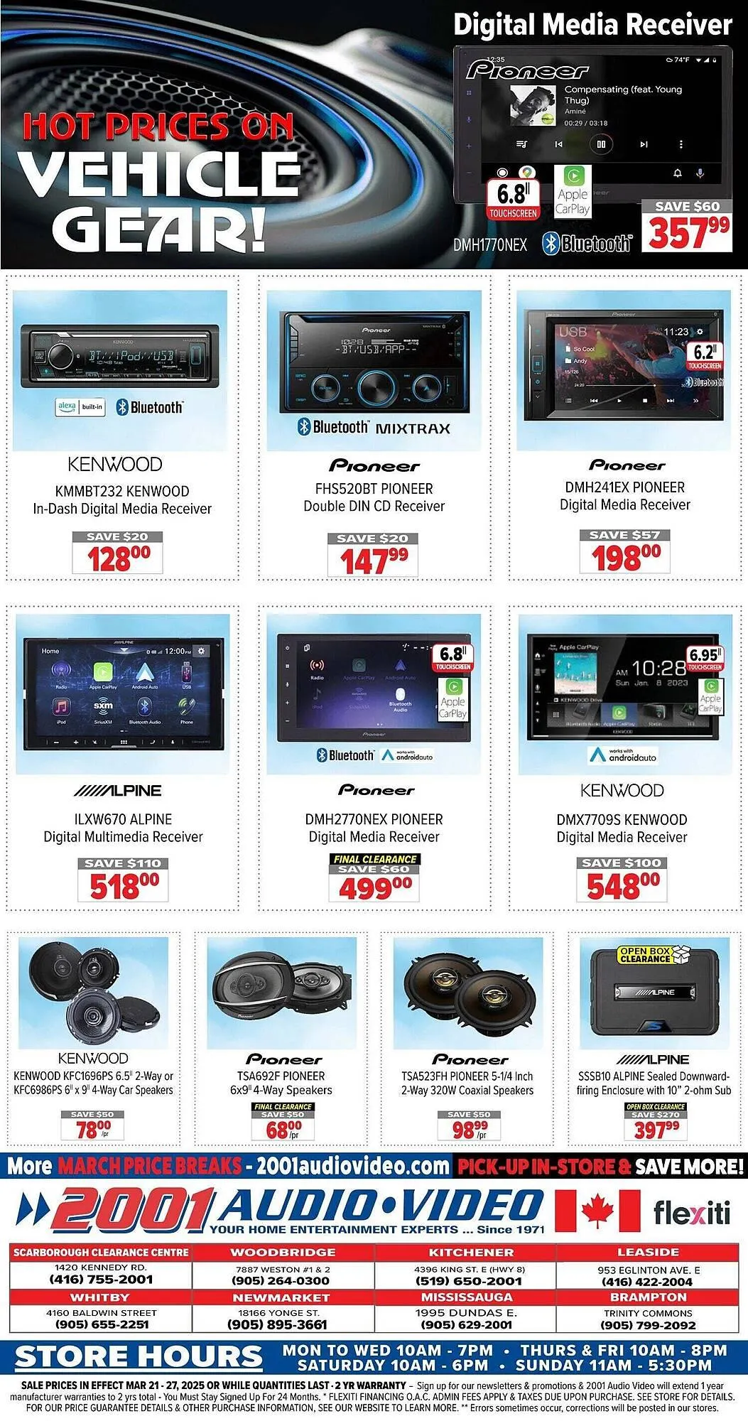 2001 Audio Video flyer from March 21 to March 28 2025 - flyer page 20