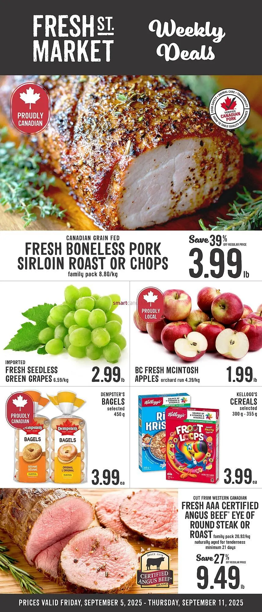 Fresh St Market flyer from September 5 to September 11 2025 - flyer page 1