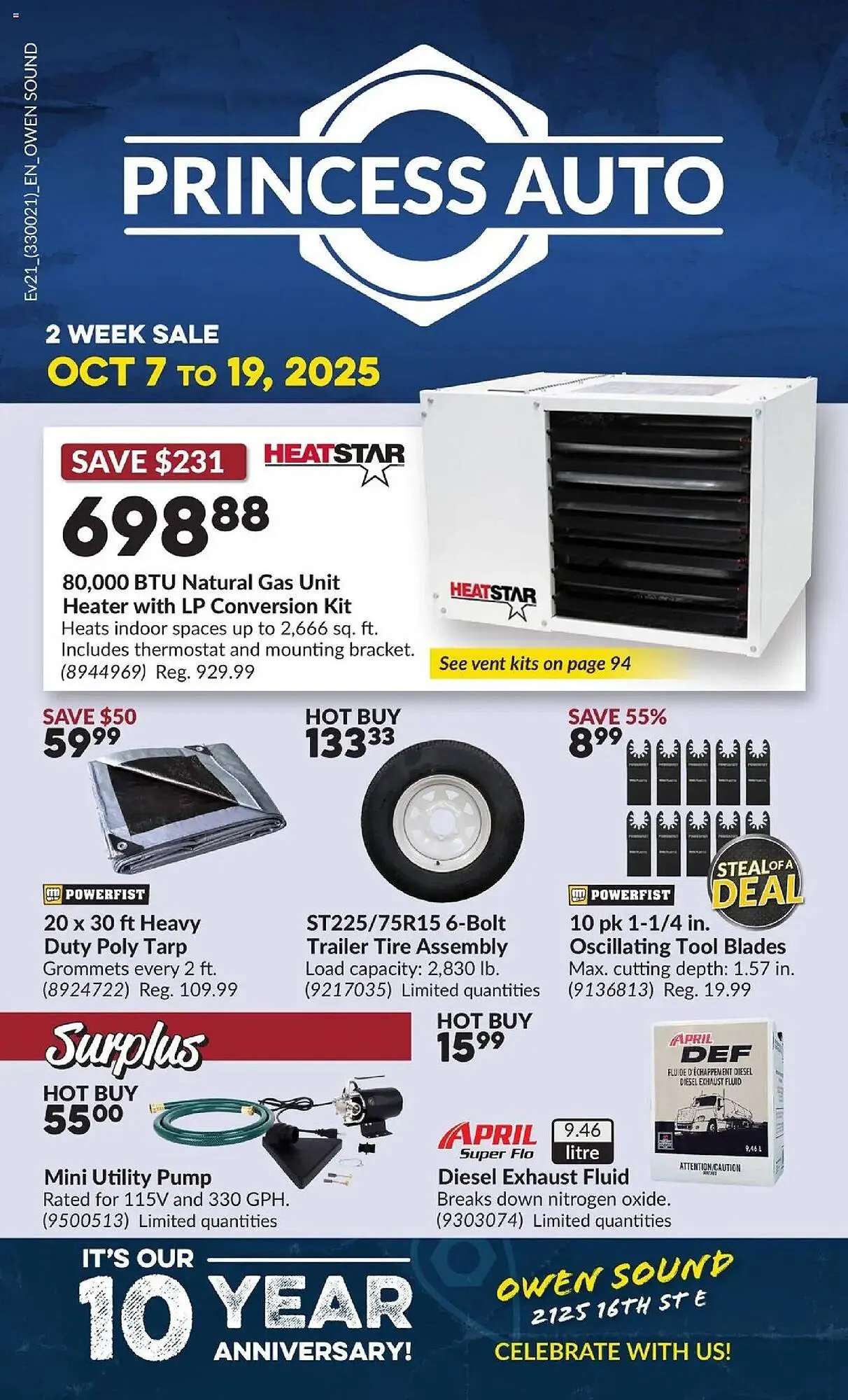Princess Auto flyer from October 7 to October 20 2025 - flyer page 1