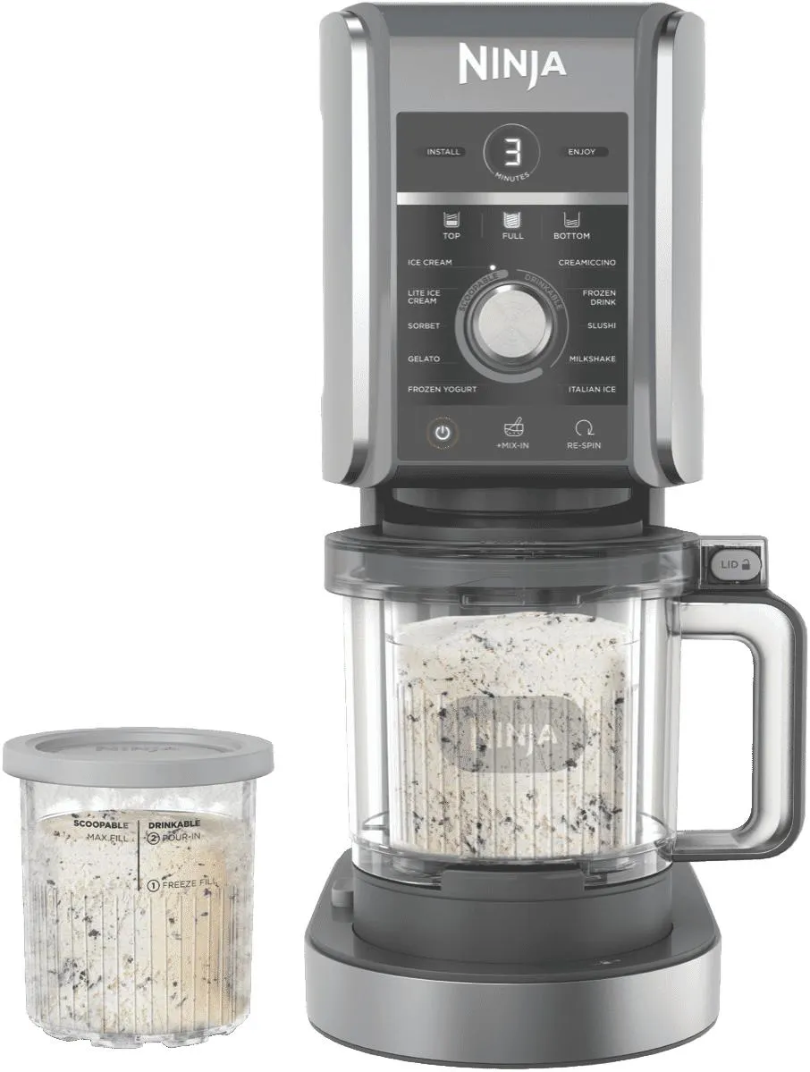 Ninja Creami Deluxe Ice Cream Maker Silver